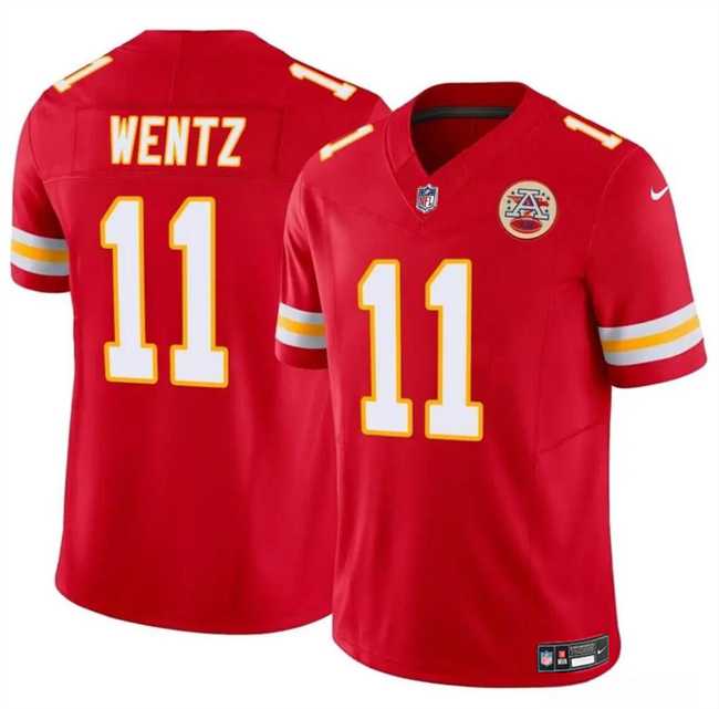 Men & Women & Youth Kansas City Chiefs #11 Carson Wentz Red 2023 F.U.S.E Vapor Untouchable Limited Stitched Jersey->kansas city chiefs->NFL Jersey